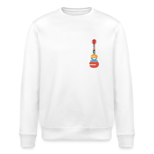 Ukulele-Sweatshirt - "Modern Flowers" - Weiß
