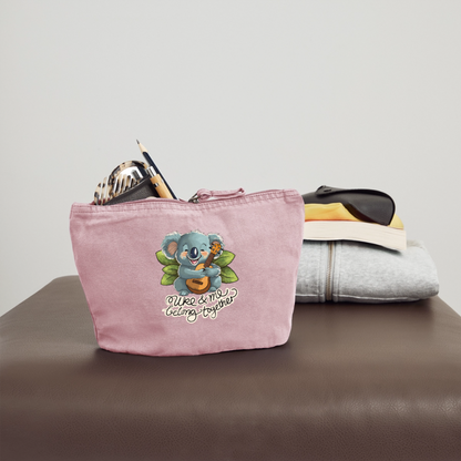 VINTAGE Täschchen "Uke & me belong together" - Vintage Rosa