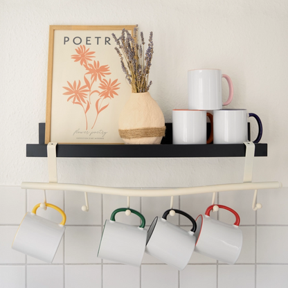 Tasse "Ukulele Cappuccino Club" - Weiß/Pink