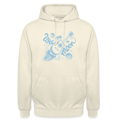 Ukulele Unisex Hoodie - "Uke me to the moon" - Vanille-Milchshake