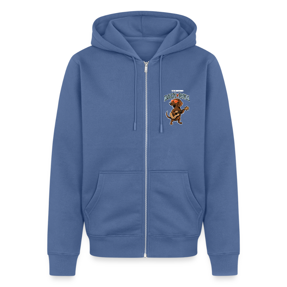 Premium Kapuzenjacke "Dack'n'Roll" - Taubenblau