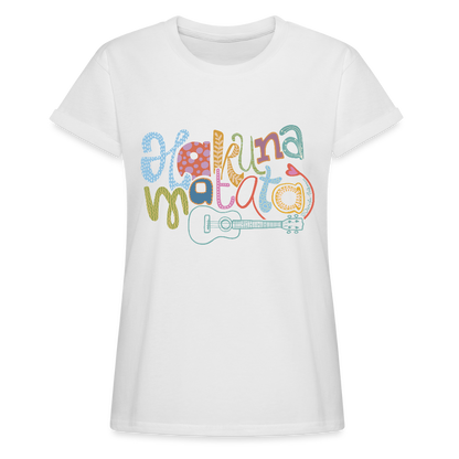 Ukulele Damen T-Shirt - "Hakuna Matata" - Weiß