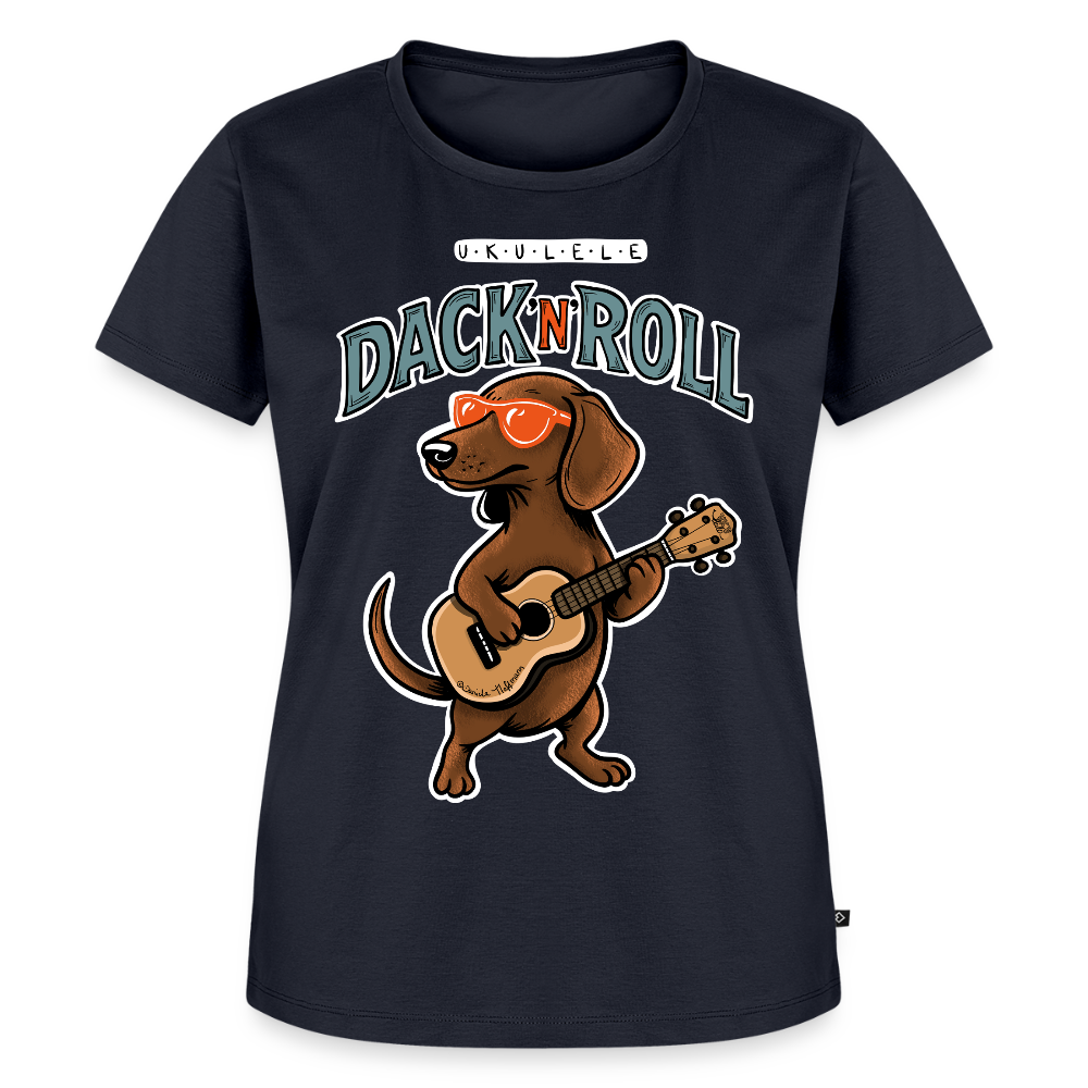 Damen Premium T-Shirt - „Dack’n’Roll“" - Navy