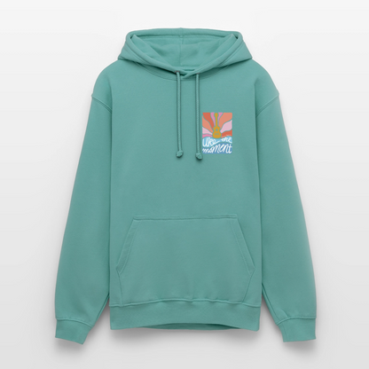 Ukulele Unisex Hoodie - "Uke the moment" - Pastelltürkis
