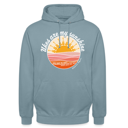 Ukulele Unisex Hoodie - "Ukes are my sunshine" - Nebelblau