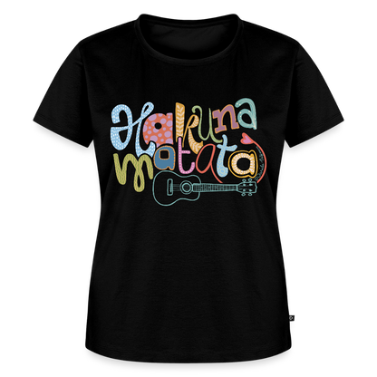 Damen Premium T-Shirt - "Hakuna Matata" - Schwarz