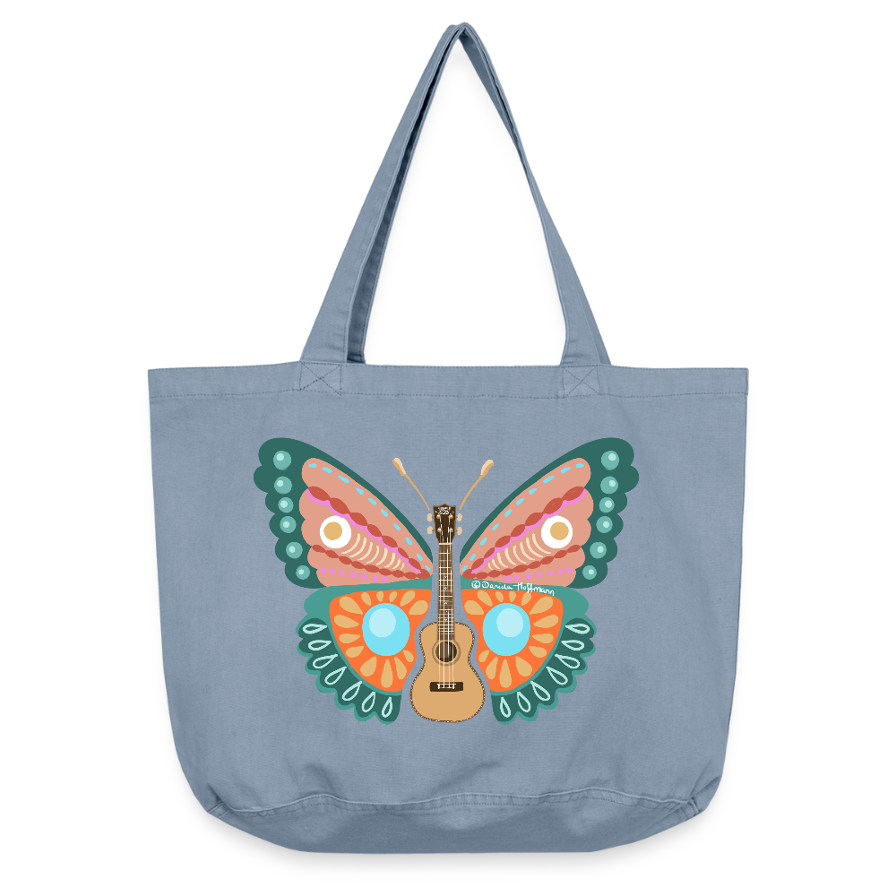 Shopper - Ukulele Schmetterling - Vintage Blue