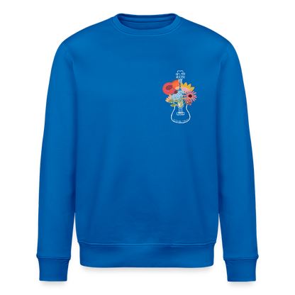 Ukulele-Sweatshirt - "Flower Power" - Königsblau