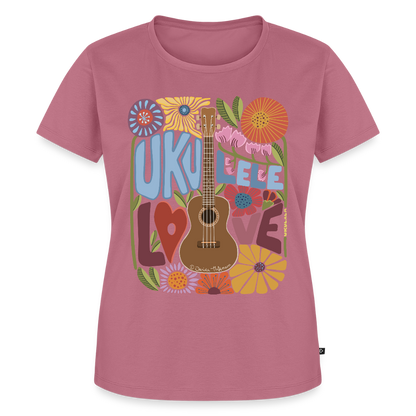 Damen Premium T-Shirt - "Ukulele love" - Mauve