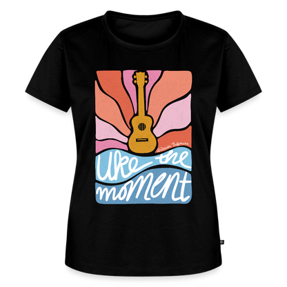 Damen Premium T-Shirt - "Uke the moment" - Schwarz