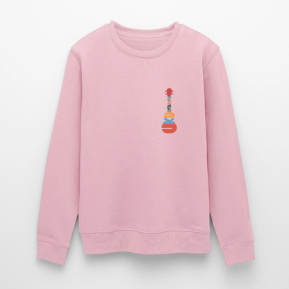 Ukulele-Sweatshirt - "Modern Flowers" - Hellrosa