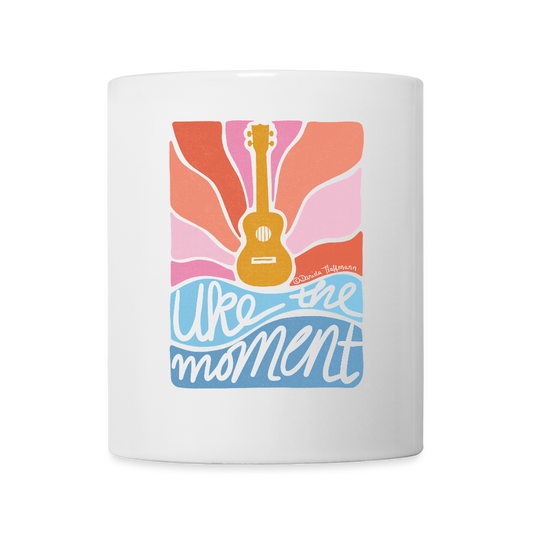 Ukulele-Tasse - "Uke the moment" - Weiß