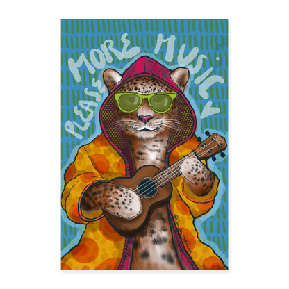 NEU! Poster "More Music Please" - 60x90 cm - Weiß