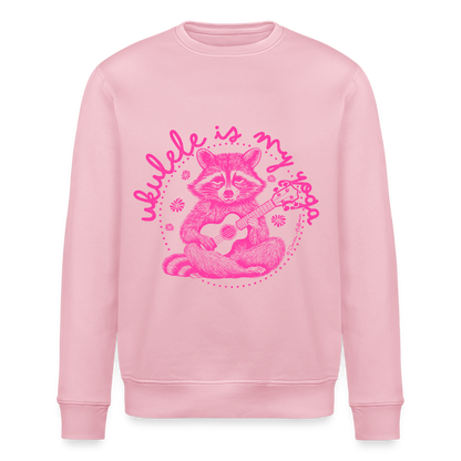 Ukulele-Sweatshirt - "Ukulele is my yoga" - Hellrosa
