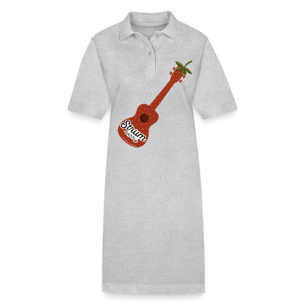 Stanley/Stella Frauen Bio-Polokleid PAIGER - Grau meliert