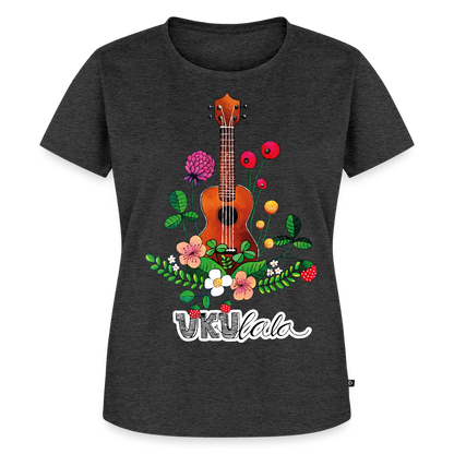 Damen Premium T-Shirt - "UKUlala" - Anthrazit meliert