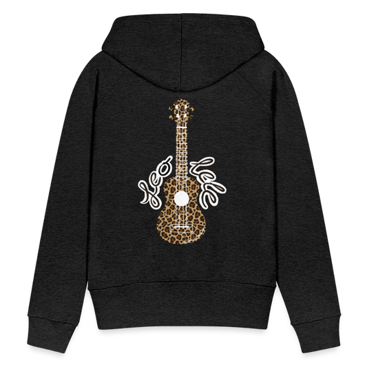 Frauen Premium Hoodie - "Leo-lele" - Anthrazit