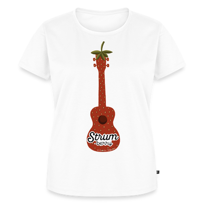Damen Premium T-Shirt - "Strum-berry" - Weiß