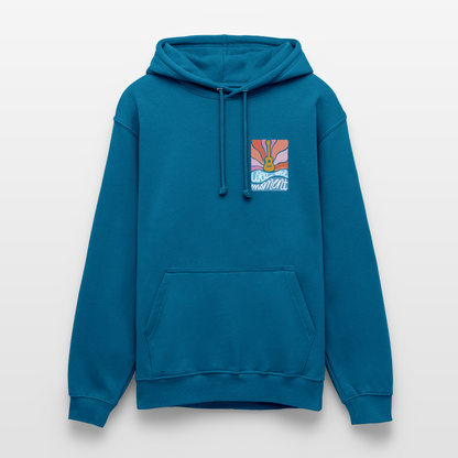 Ukulele Unisex Hoodie - "Uke the moment" - Tiefseeblau 