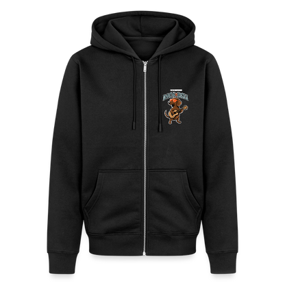 Premium Kapuzenjacke "Dack'n'Roll" - Schwarz