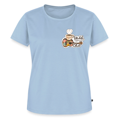 Damen Premium T-Shirt - „Ukulele Cappuccino Club" - Hellblau