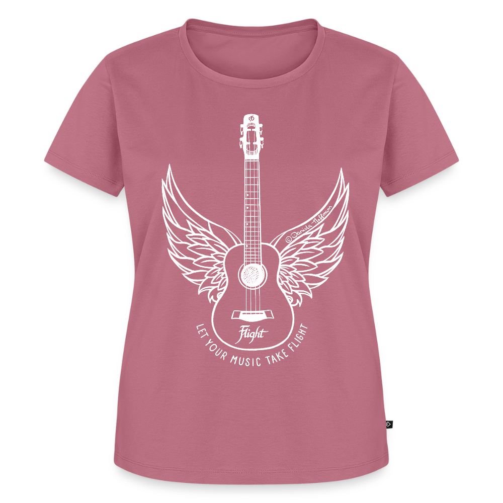 Damen Premium T-Shirt - "Let your music take flight" - Mauve
