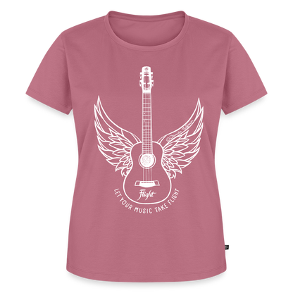 Damen Premium T-Shirt - "Let your music take flight" - Mauve