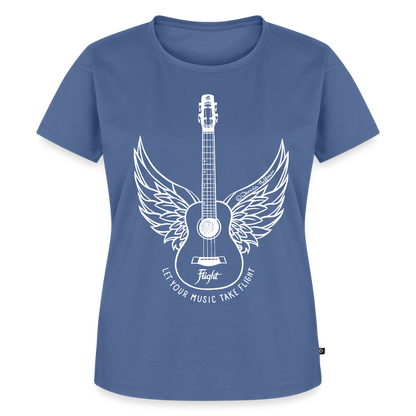 Damen Premium T-Shirt - "Let your music take flight" - Taubenblau