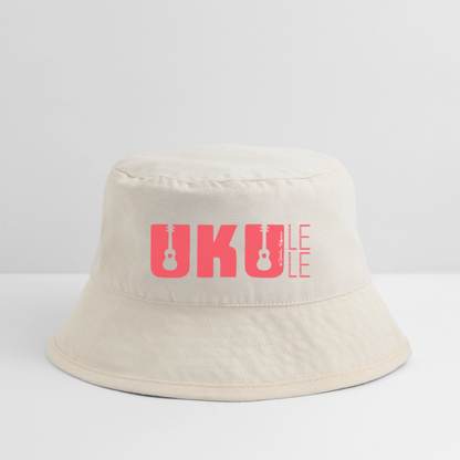 Bucket Hat - "UKU - LELE" - Naturweiß