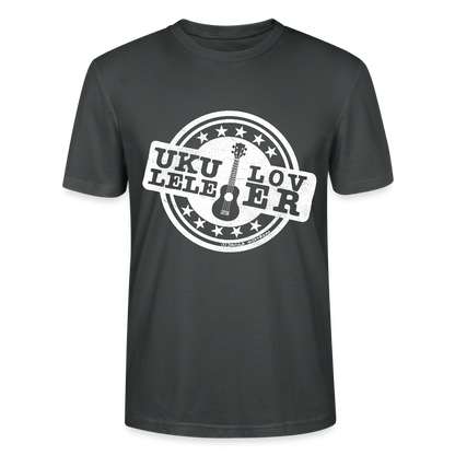 Unisex Ukulele-T-Shirt - "Let your music take flight" - Anthrazit