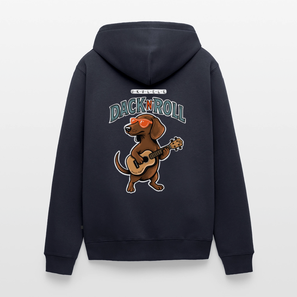 Premium Kapuzenjacke "Dack'n'Roll" - Navy