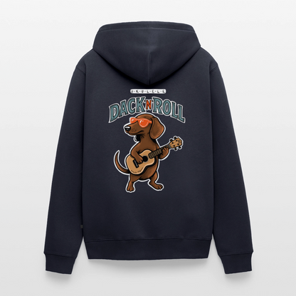 Premium Kapuzenjacke "Dack'n'Roll" - Navy
