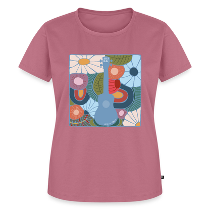 Damen Premium T-Shirt - "Modern Flowers" - Mauve