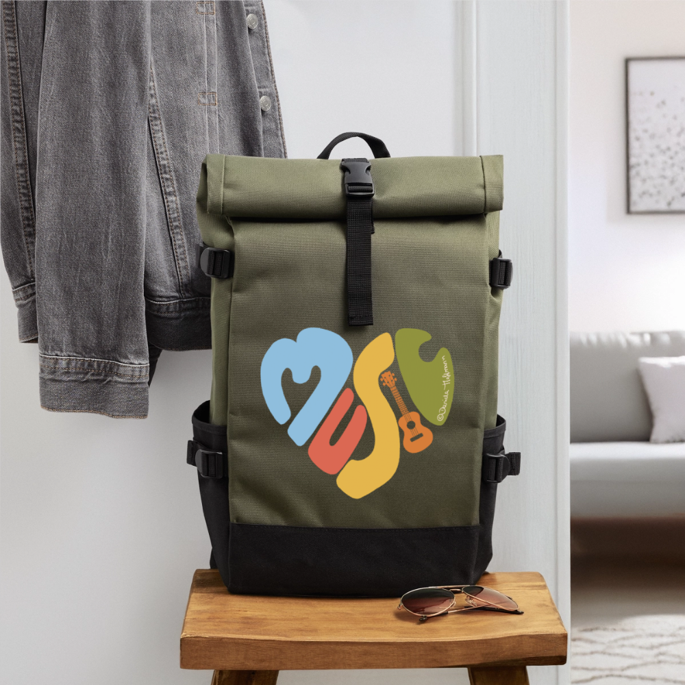 Ukulele Rolltop Rucksack 