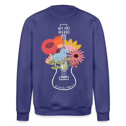 Ukulele-Sweatshirt - "Flower Power" - Dämmerung
