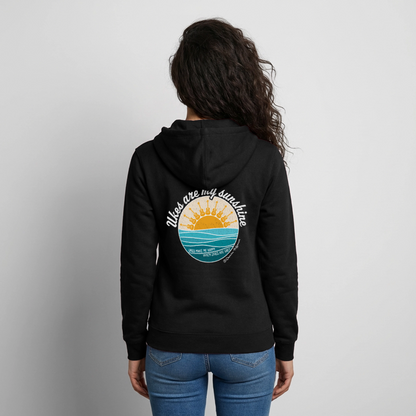 Unisex Kapuzenjacke "Ukes are my sunshine" - blue edition - Schwarz