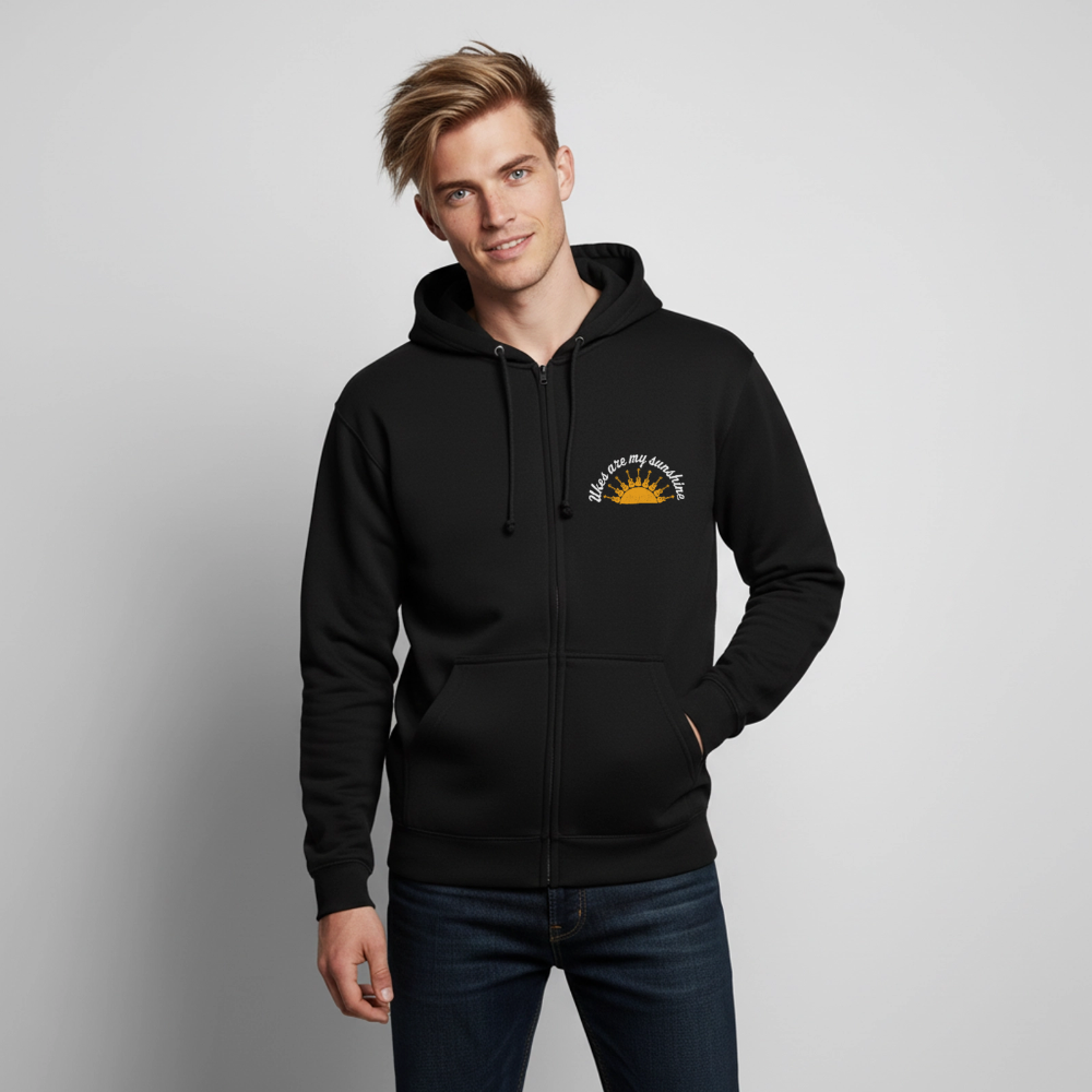 Unisex Kapuzenjacke "Ukes are my sunshine" - blue edition - Schwarz