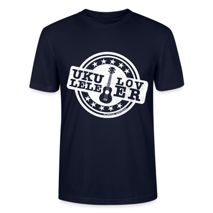 Unisex Ukulele-T-Shirt - "Let your music take flight" - Navy