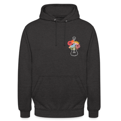 Ukulele Unisex Hoodie - "Flower Power" - Anthrazit