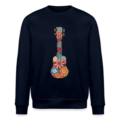 Ukulele-Sweatshirt - "Blüten-Ukulele" - Navy
