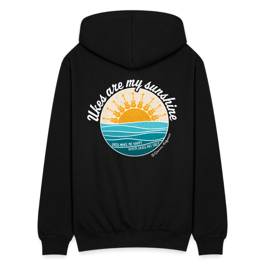 Unisex Kapuzenjacke "Ukes are my sunshine" - blue edition - Schwarz