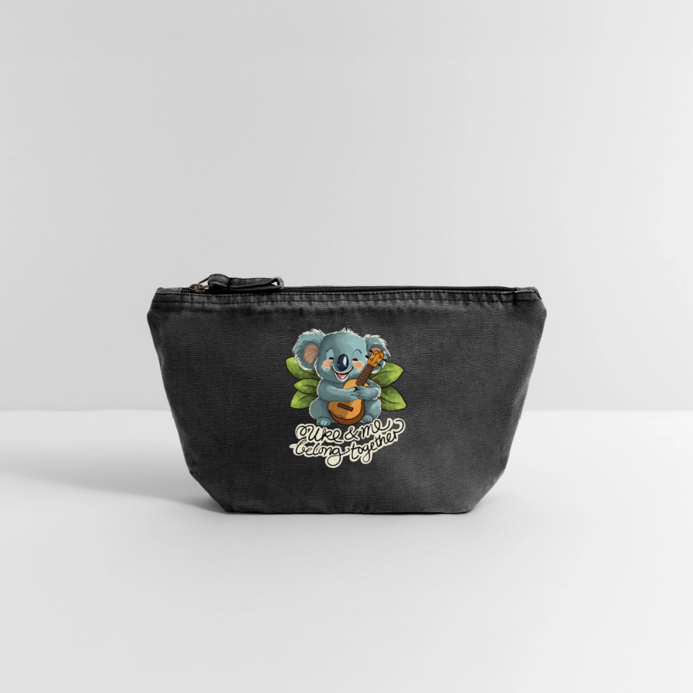 VINTAGE Täschchen "Uke & me belong together" - Vintage Schwarz