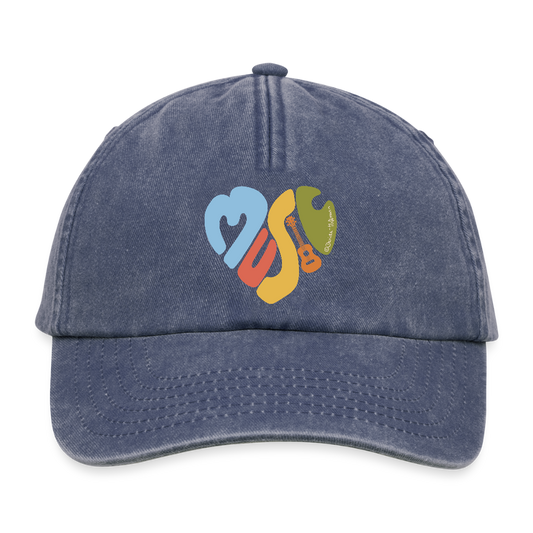 Vintage Cap - "Music Love" - Vintage Denim