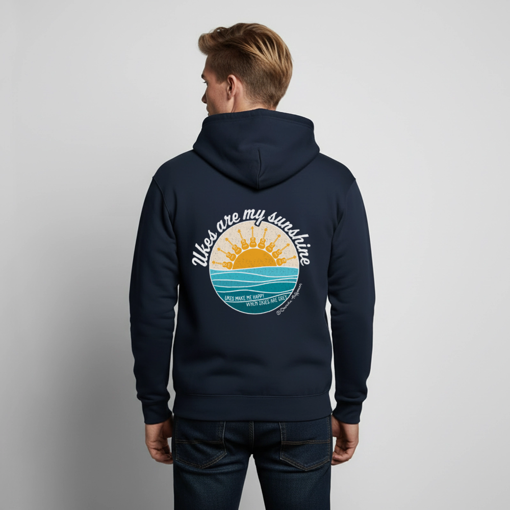 Unisex Kapuzenjacke "Ukes are my sunshine" - blue edition - Navy