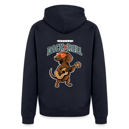 Premium Kapuzenjacke "Dack'n'Roll" - Navy