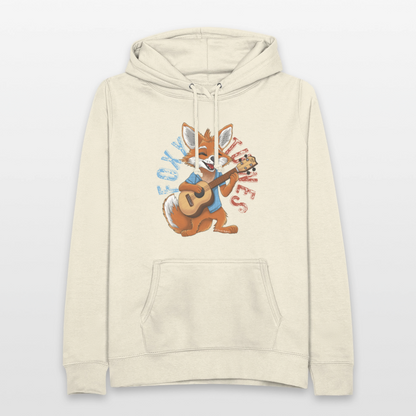 Frauen Hoodie - "Foxy Tunes" - Vanille-Milchshake