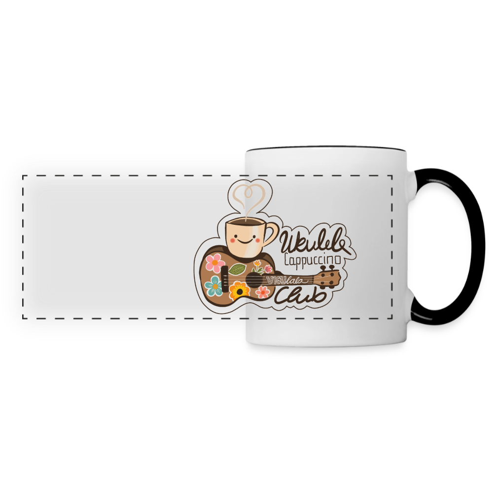 Tasse "Ukulele Cappuccino Club" - Weiß/Schwarz