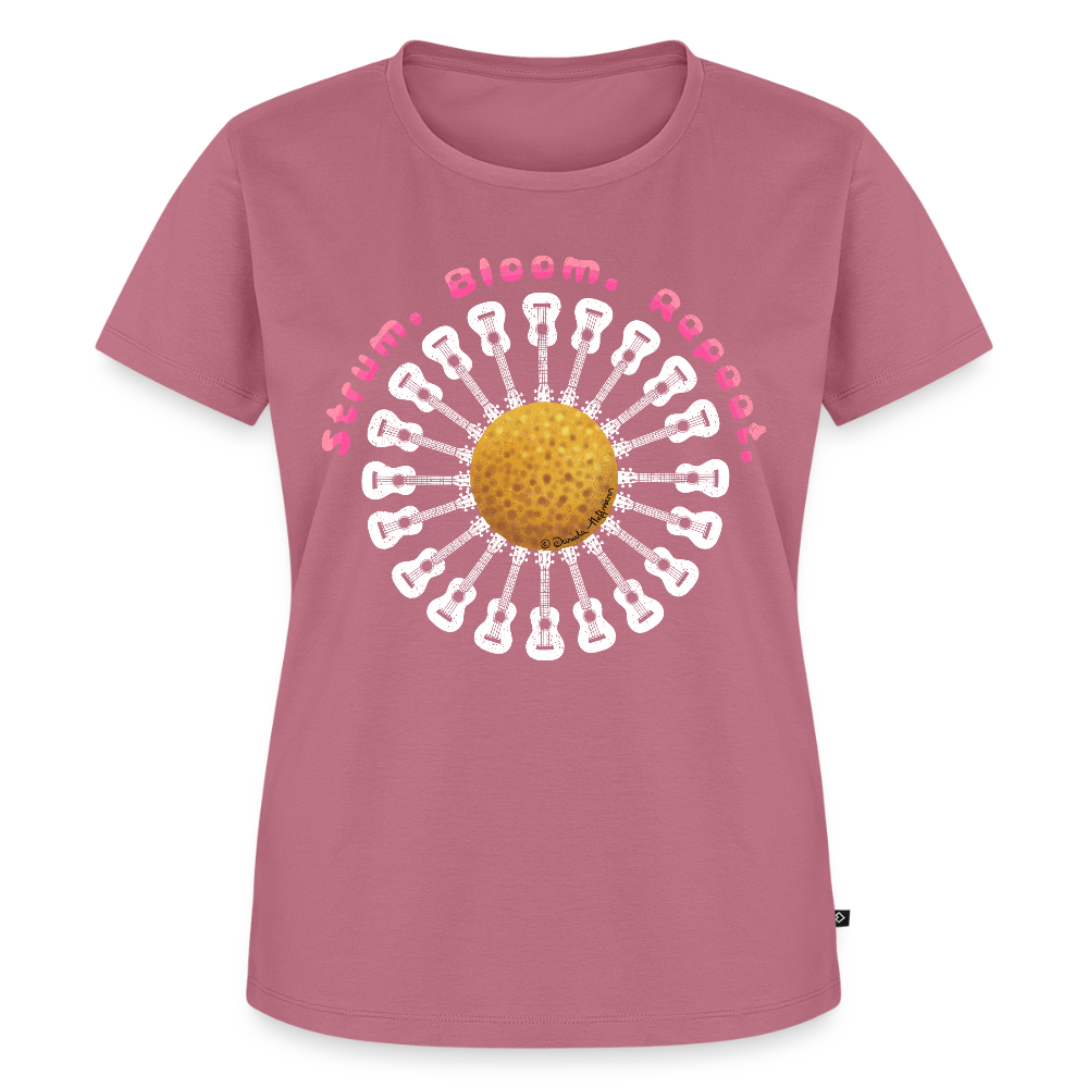 Damen Premium T-Shirt - "Strum. Bloom. Repeat." - Mauve