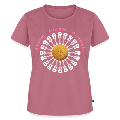 Damen Premium T-Shirt - "Strum. Bloom. Repeat." - Mauve