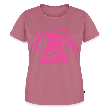 Damen Premium T-Shirt - "Ukulele is my yoga" - Mauve
